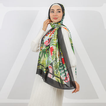 Mini Chiffon Hijab -Printed