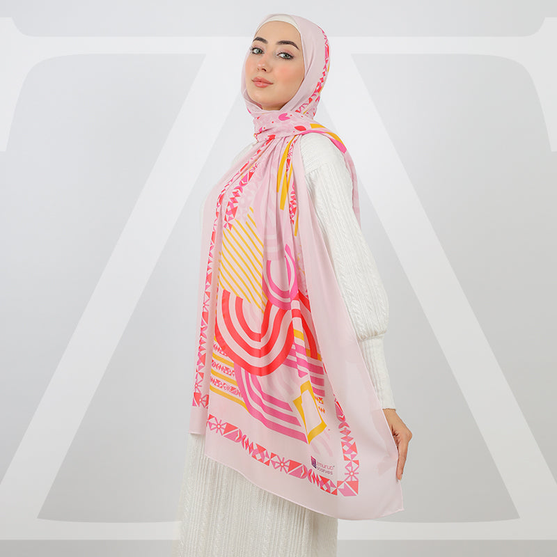 Mini Chiffon Hijab -Printed