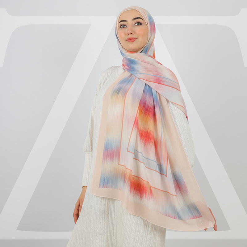 Mini Chiffon Hijab -Printed