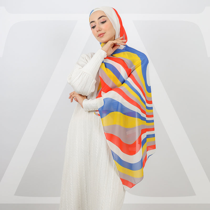 Mini Chiffon Hijab -Printed