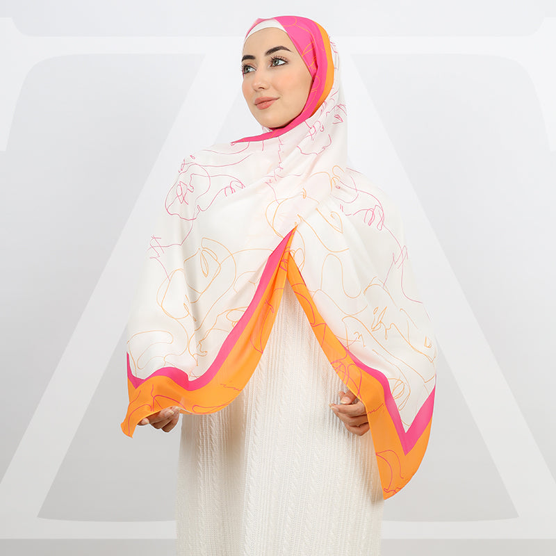 ميني شيلة شيفون - مطبوع