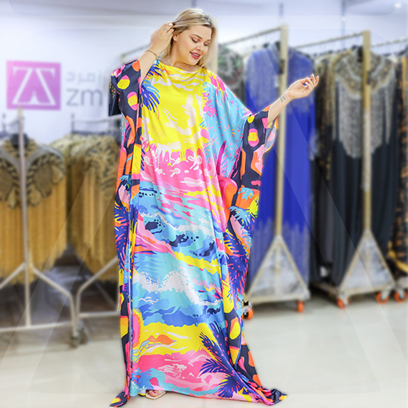 چلابية حرير ستان - مطبوع