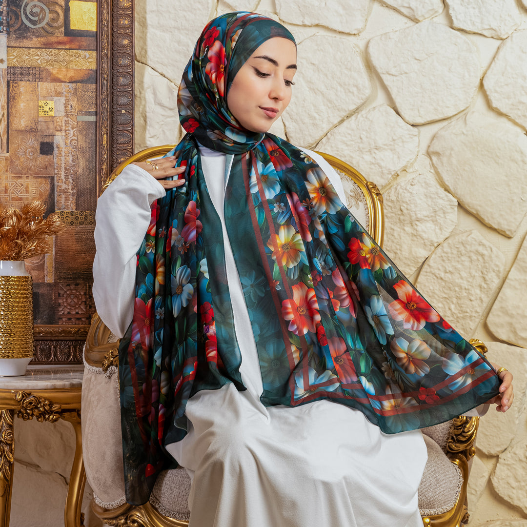 شيلة شيفون - مطبوع