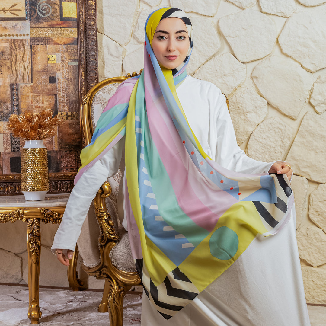 شيلة شيفون - مطبوع