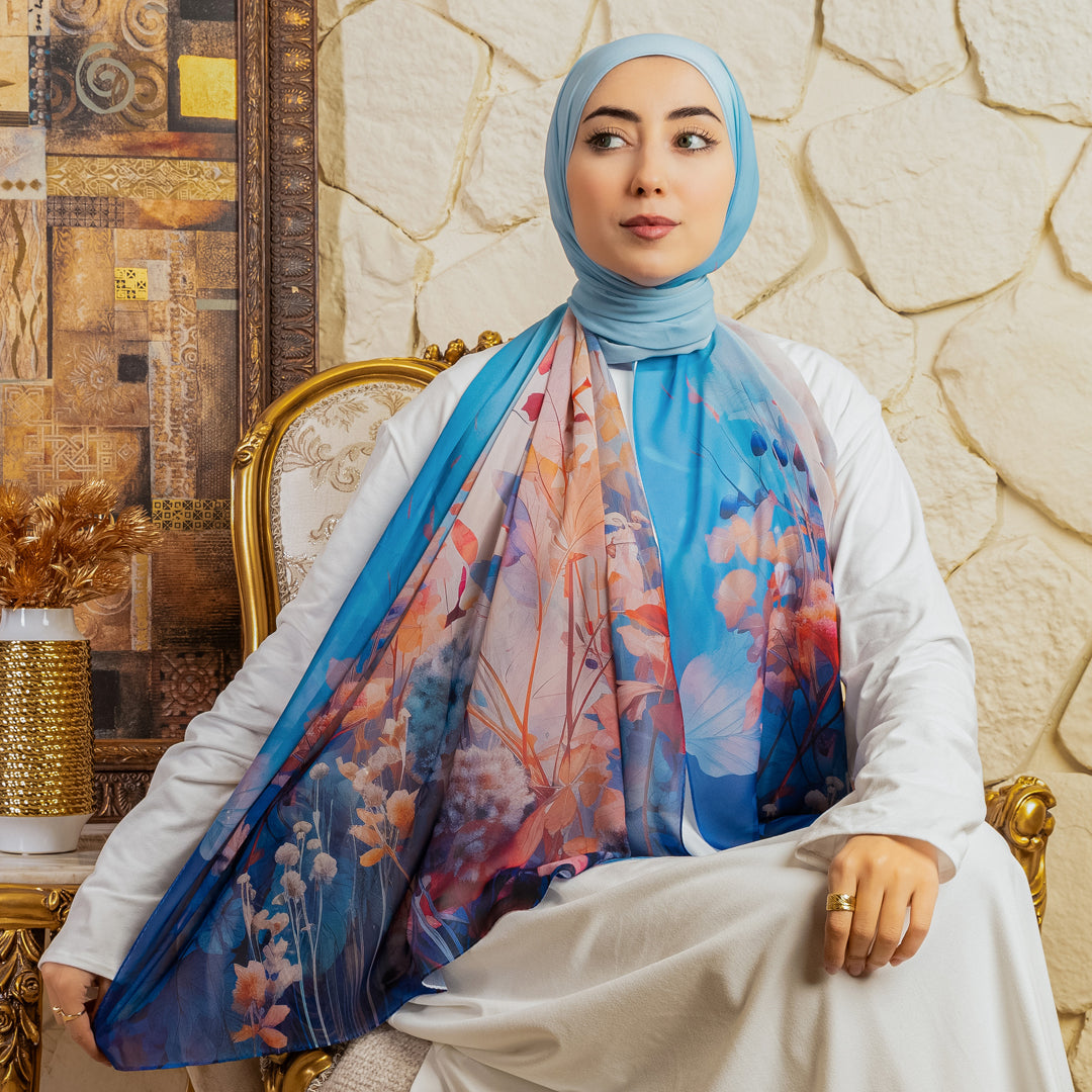 Chiffon Hijab -Printed