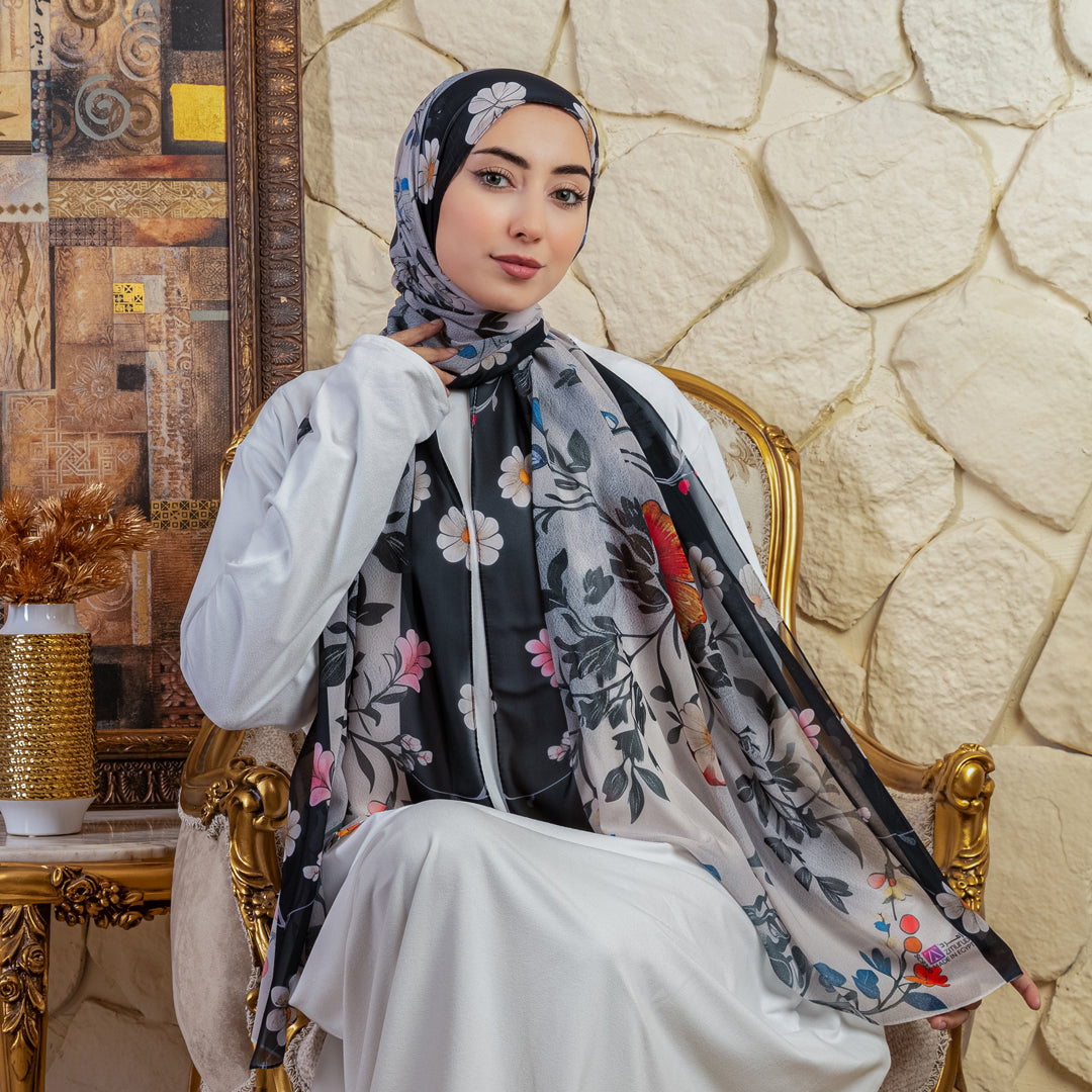 Chiffon Hijab -Printed