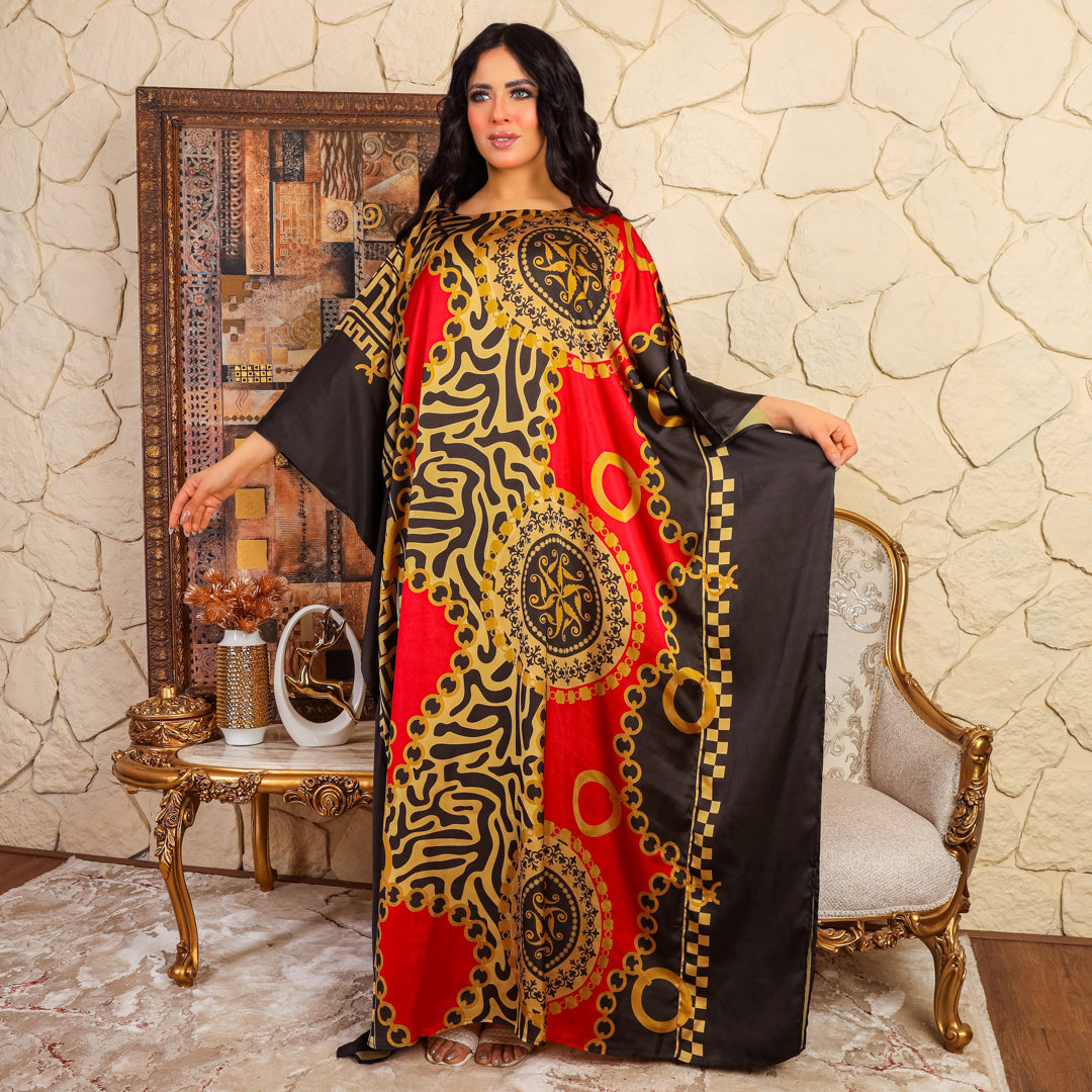 چلابية دبي حرير ستان - مطبوع