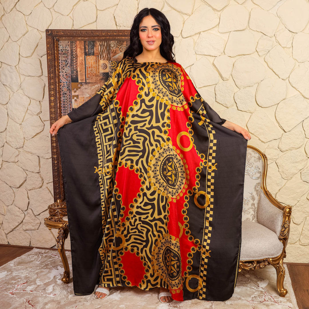 چلابية دبي حرير ستان - مطبوع