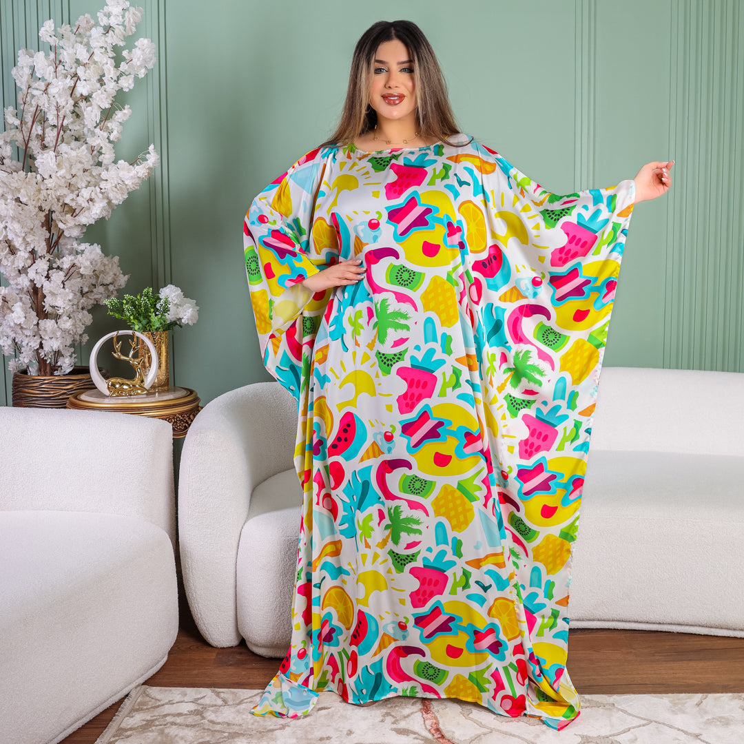 چلابية دبي حرير ستان - مطبوع