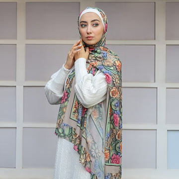 شيلة شيفون - مطبوع