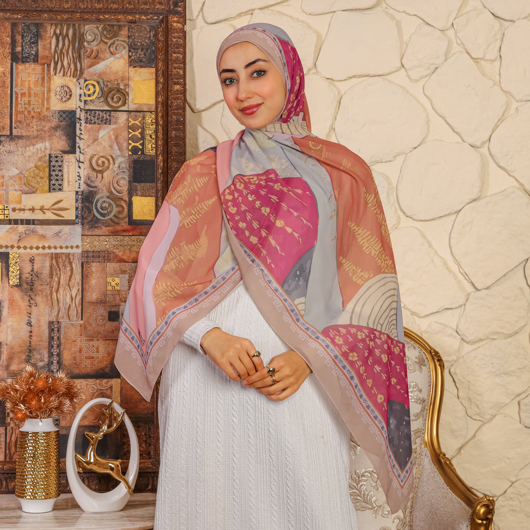 Chiffon Scarf -Printed