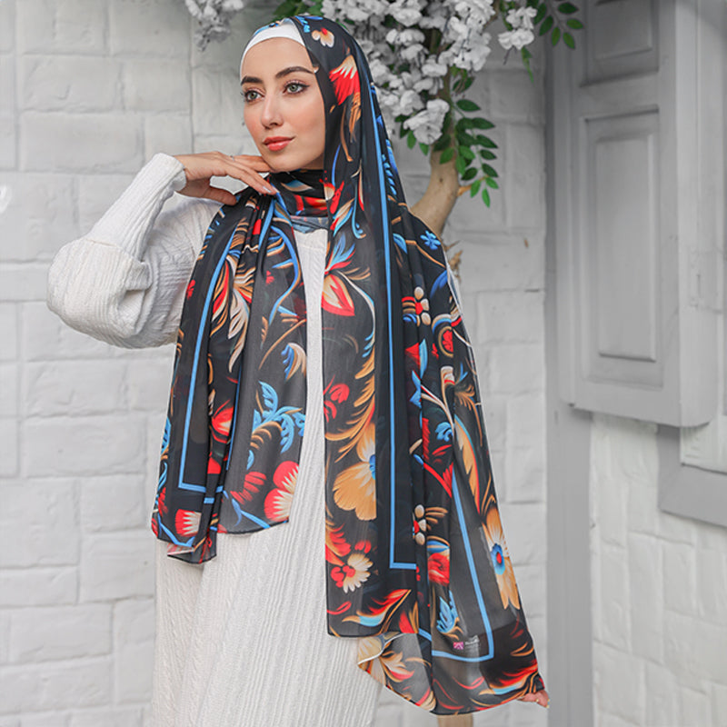 Chiffon Scarf -Printed
