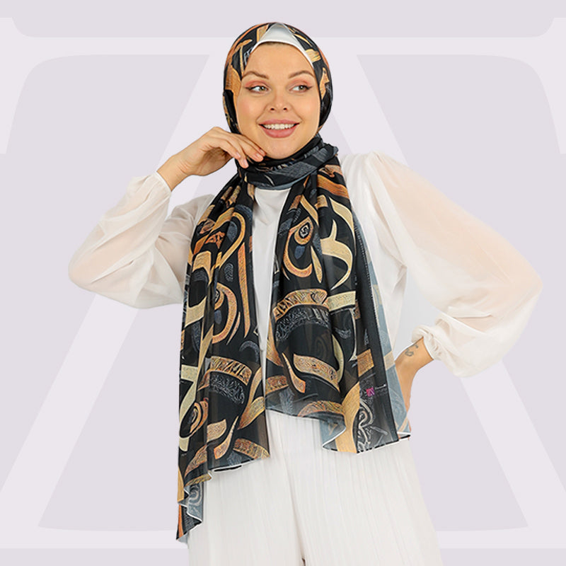Chiffon Hijab -Printed