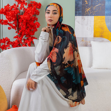 شيلة شيفون - مطبوع