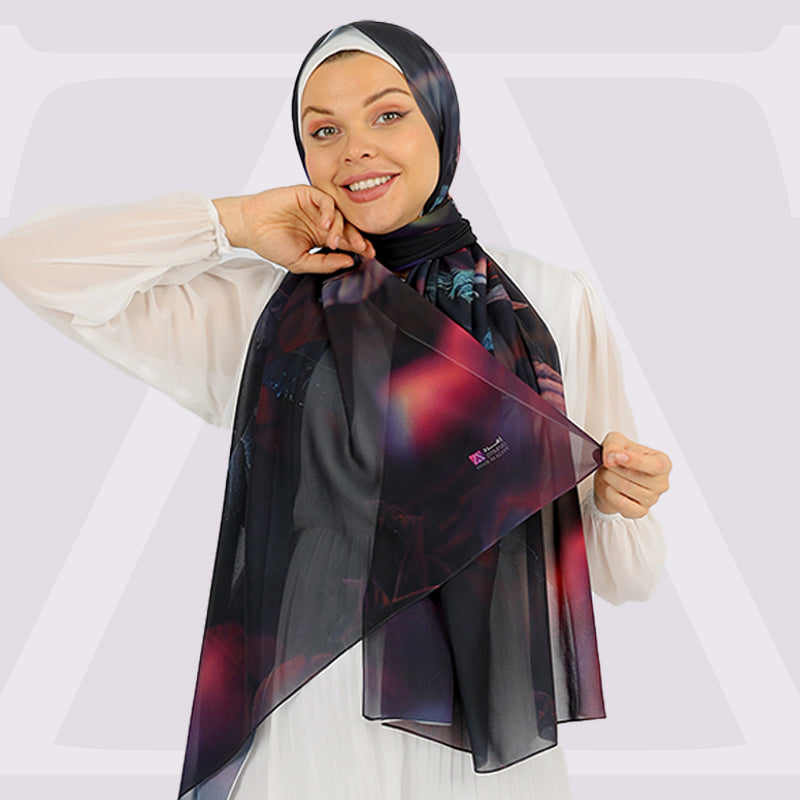 شيلة شيفون - مطبوع