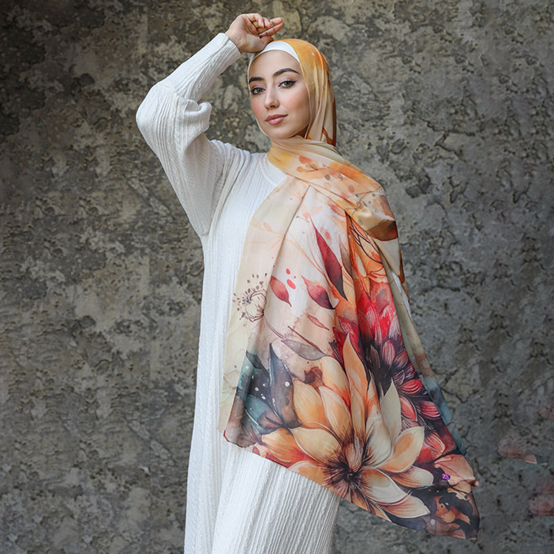 Chiffon Scarf -Printed