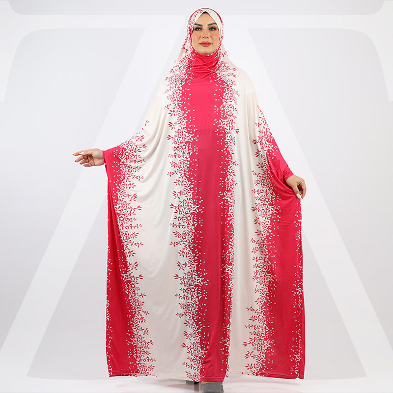 ثوب صلاة چيرسيه كويتي- عملي مع غطاء الرأس