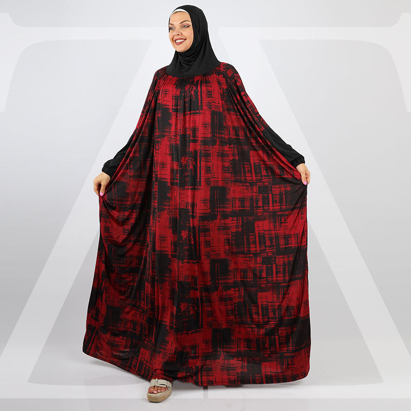 ثوب صلاة چيرسيه كويتي- عملي مع غطاء الرأس
