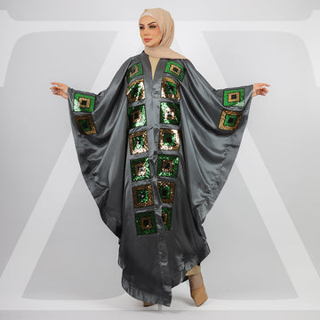 قفطان دبي حرير ستان - تطريز