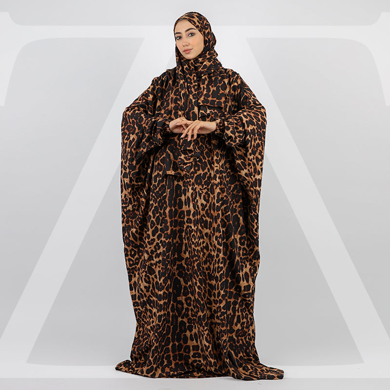 ثوب صلاةكريب عملي مع غطاء الرأس
