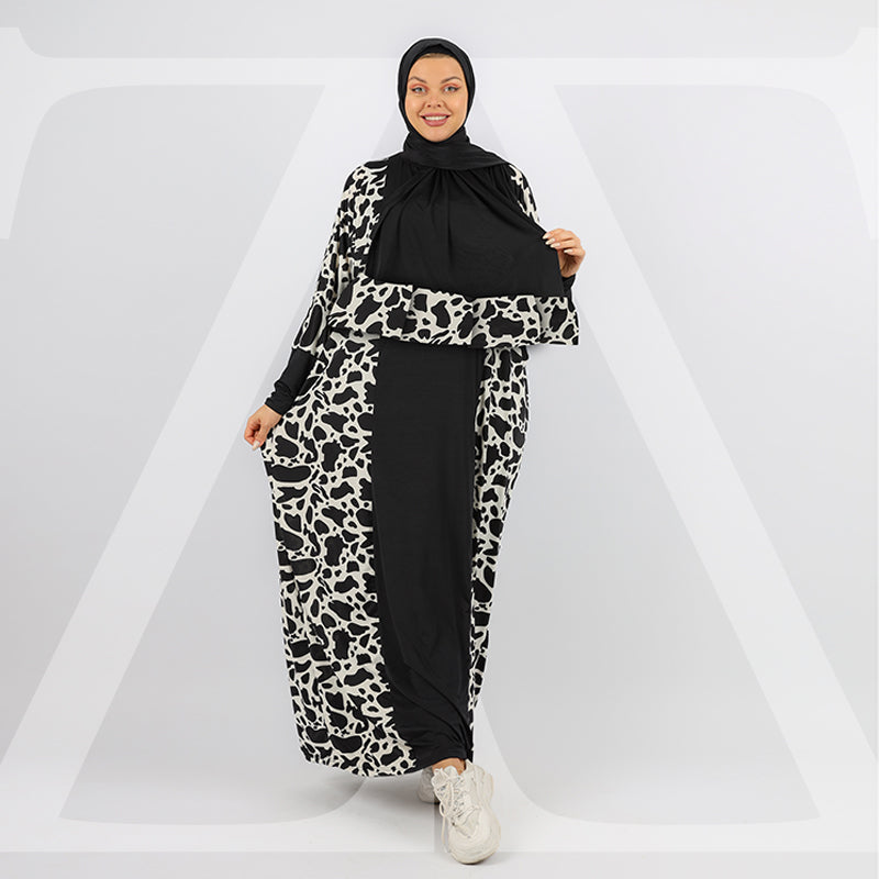 ثوب صلاة چيرسيه سعودي عملي مع غطاء الرأس