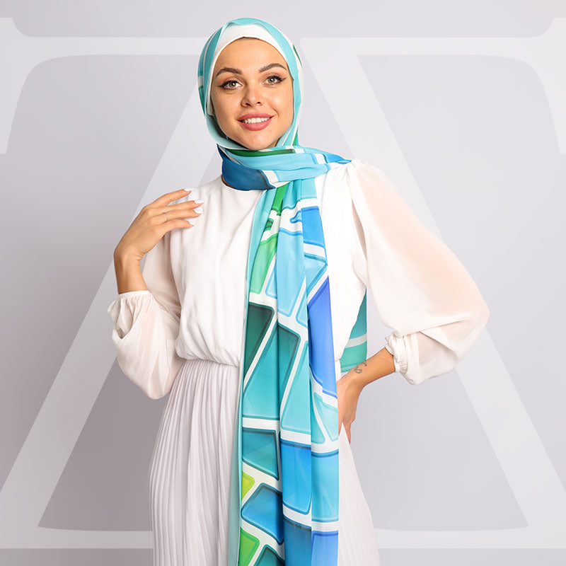 Chiffon Hijab -Printed