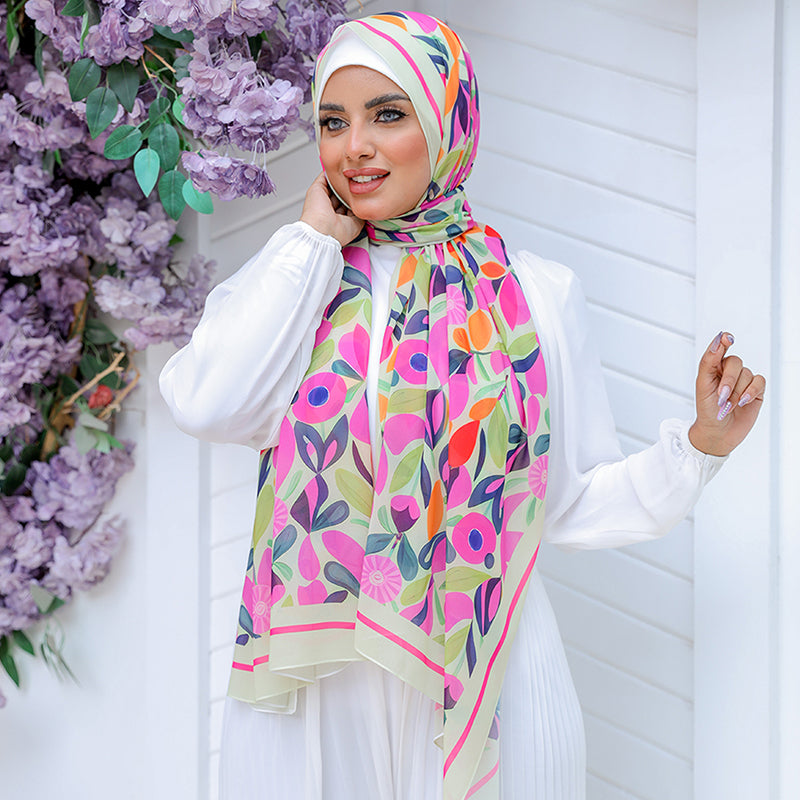 شيلة شيفون - مطبوع