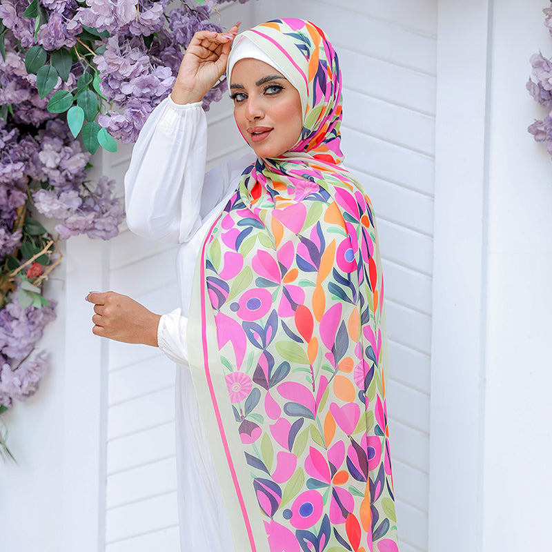شيلة شيفون - مطبوع