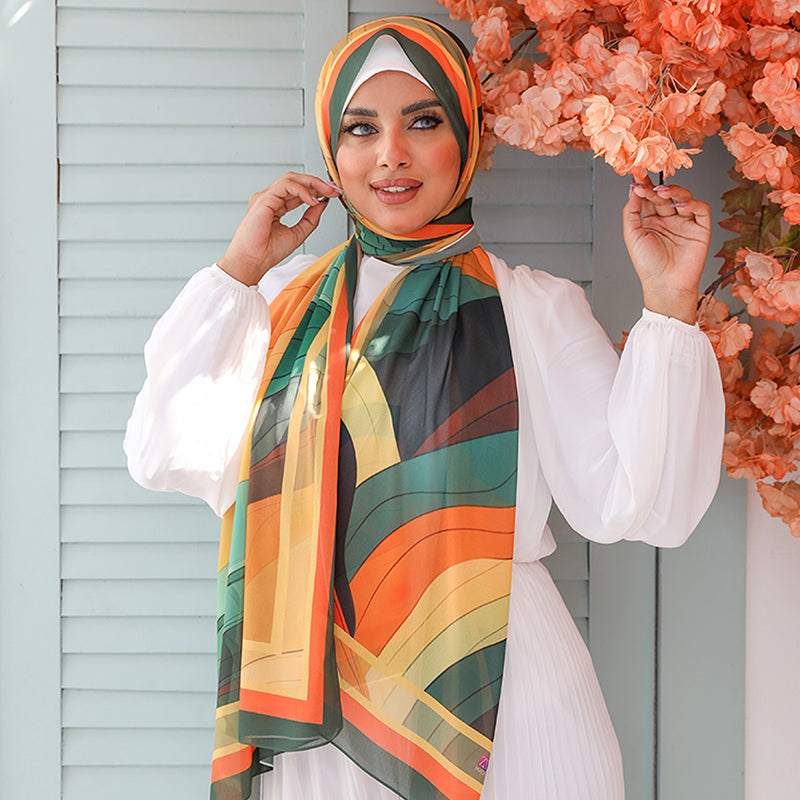 شيلة شيفون - مطبوع