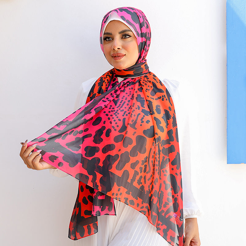 شيلة شيفون - مطبوع