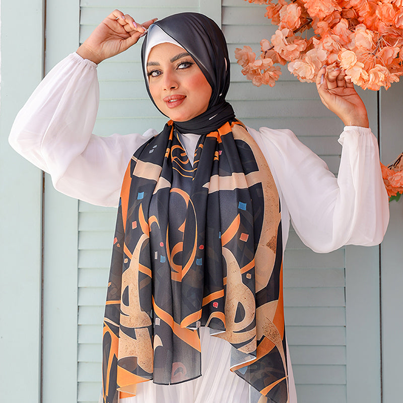 شيلة شيفون - مطبوع