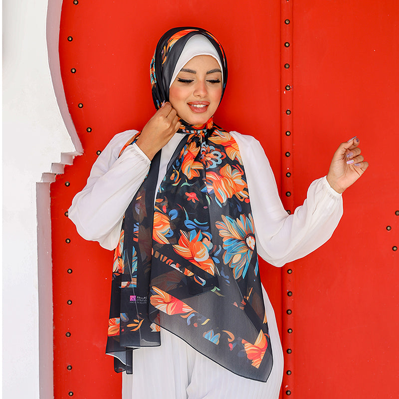 Chiffon Scarf -Printed