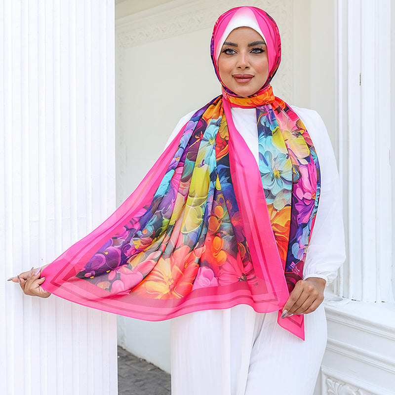 شيلة شيفون - مطبوع