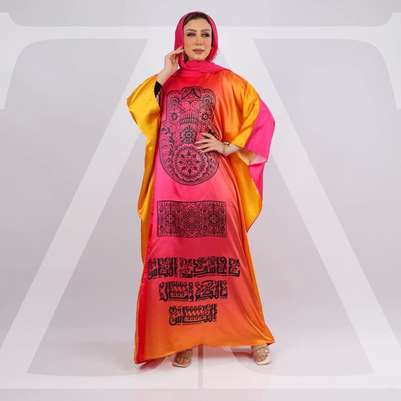 چلابية دبي حرير ستان - مطبوع